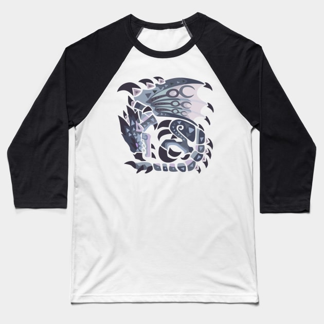 Silver Rathalos Baseball T-Shirt by BlacIyc